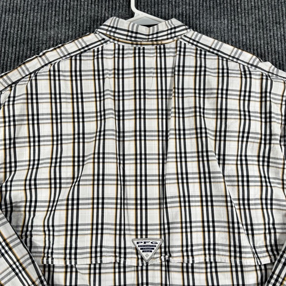 Missouri Tigers Mizzou Columbia Shirt Mens Large White Plaid Button Down - Picture 15 of 16